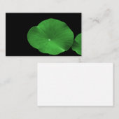Carte De Visite Lotus Feuilles (Devant / Derrière)