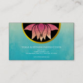 Carte De Visite Lotus Fleur Logo Yoga (Dos)
