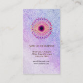 Carte De Visite Lotus Fleur Yoga Instructeur Méditation Holistic (Dos)