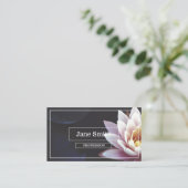 CARTE DE VISITE LOTUS FLOWER (Debout devant)