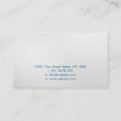 Carte De Visite Lotus Flower - Blue Agate Geode Aquarelle (Dos)