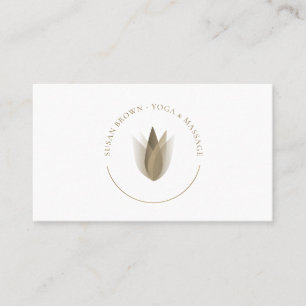 Carte De Visite Lotus Flower Logo