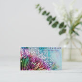 Carte De Visite Lotus Flower Logo Yoga (Debout devant)