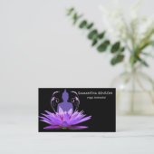 Carte De Visite Lotus Flower Logo Yoga (Debout devant)