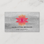 Carte De Visite Lotus Flower Logo Yoga (Devant)