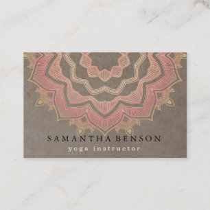 Carte De Visite Lotus Flower Logo Yoga