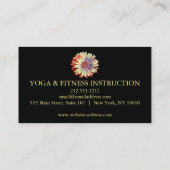 Carte De Visite Lotus Flower Logo Yoga (Dos)