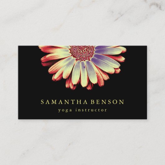 Carte De Visite Lotus Flower Logo Yoga (Devant)