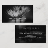 Carte De Visite Lotus Flower Logo Yoga (Devant / Derrière)