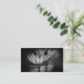 Carte De Visite Lotus Flower Logo Yoga (Debout devant)