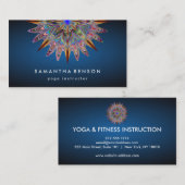 Carte De Visite Lotus Flower Logo Yoga Business (Devant / Derrière)