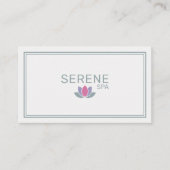Carte De Visite Lotus Flower - Spa Salon  (Devant)