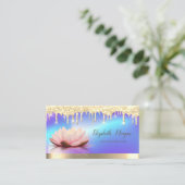 Carte De Visite Lotus Gold Drives, Holographic Yoga Instructor (Debout devant)