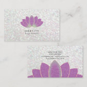 Carte de visite - Lotus iridescent (Devant / Derrière)