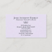 Carte De Visite *~* Lotus Lavender Peach Nebula Galaxy Universe (Dos)