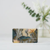 Carte De Visite Lotus Light Awakening | conception botanique (Debout devant)