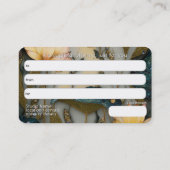 Carte De Visite Lotus Light Awakening | conception botanique (Dos)