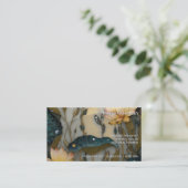 Carte De Visite Lotus Light Awakening | conception botanique (Debout devant)