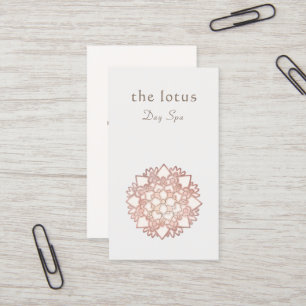 Carte De Visite Lotus Logo Lotus rose Santé et bien-être holistiqu