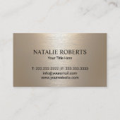 Carte De Visite Lotus Lotus Logo moderne Noir & Or Spa de salon de (Dos)