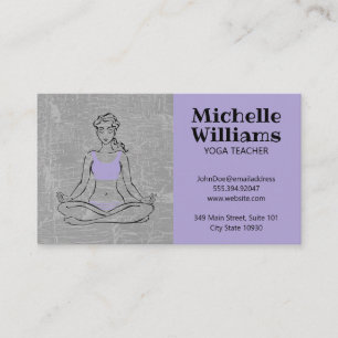 Carte De Visite Lotus Méditation du yoga