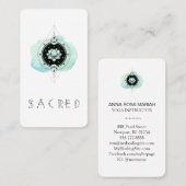 Carte De Visite *~* Lotus Moon Au Symbole Sacré Nirvana (Devant / Derrière)