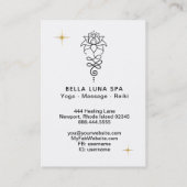 Carte De Visite *~* Lotus Nirvana cosmique + Géométrie sacrée (Dos)