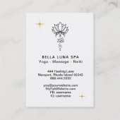 Carte De Visite *~* Lotus Nirvana Cosmique Géométrie Sacrée Entrep (Dos)