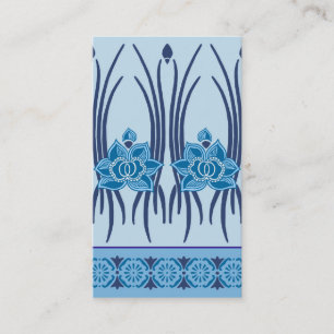 CARTE DE VISITE LOTUS NOUVEAU : LUNDI BLEU