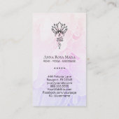 Carte De Visite *~* Lotus Ombre Nirvana Géométrie Sacrée (Dos)