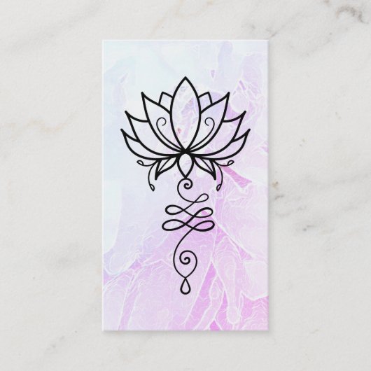 Carte De Visite *~* Lotus. Ombre Yoga Géométrie Sacrée Nirvana  (Devant)