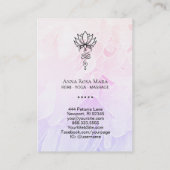 Carte De Visite *~* Lotus Peony Nirvana Géométrie Sacrée (Dos)