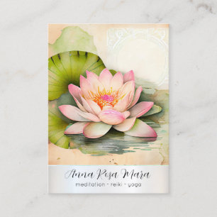 Carte De Visite *~* Lotus PHOTO Nature Fleurs QR AP67 Art