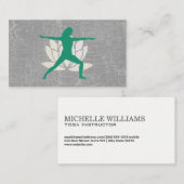 Carte De Visite Lotus | Pose de yoga (Devant / Derrière)