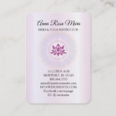 Carte De Visite *~* Lotus Rays Reiki Energy Healing MAGENTA  (Dos)