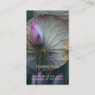 Carte De Visite Lotus Reverie Conception de fleur de lotus