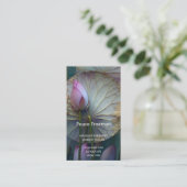Carte De Visite Lotus Reverie | Conception de fleur de lotus (Debout devant)