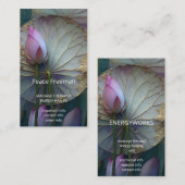 Carte De Visite Lotus Reverie | Conception de fleur de lotus (Devant / Derrière)