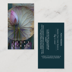 Carte De Visite Lotus Reverie Conception de Fleur de Lotus
