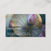 Carte De Visite Lotus Reverie | Conception de fleur de lotus (Dos)
