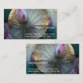Carte De Visite Lotus Reverie | Conception de fleur de lotus (Devant / Derrière)