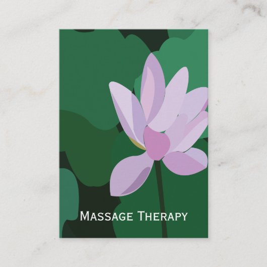 Carte De Visite Lotus rose (Devant)