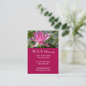 Carte De Visite Lotus rose (Debout devant)