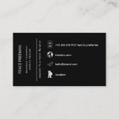 Carte De Visite Lotus Sérénité | Conception de Mandala Doré (Dos)