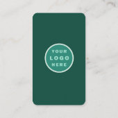 Carte De Visite Lotus Social Media Scannable QR Code vertical (Dos)
