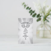 Carte De Visite *~* Lotus Sparkle Rays Reiki Energy Heure (Debout devant)