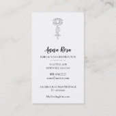 Carte De Visite *~* Lotus Sparkle Rays Reiki Energy Heure (Dos)
