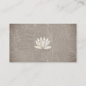 Carte De Visite Lotus | Studio Yoga | Instructeur (Dos)