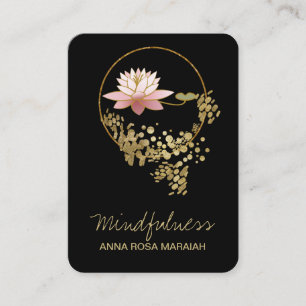 Carte De Visite *~* Lotus Water Lily Yoga Mindfult Parties scintil