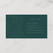 Carte de visite LOTUS YOGA (Dos)